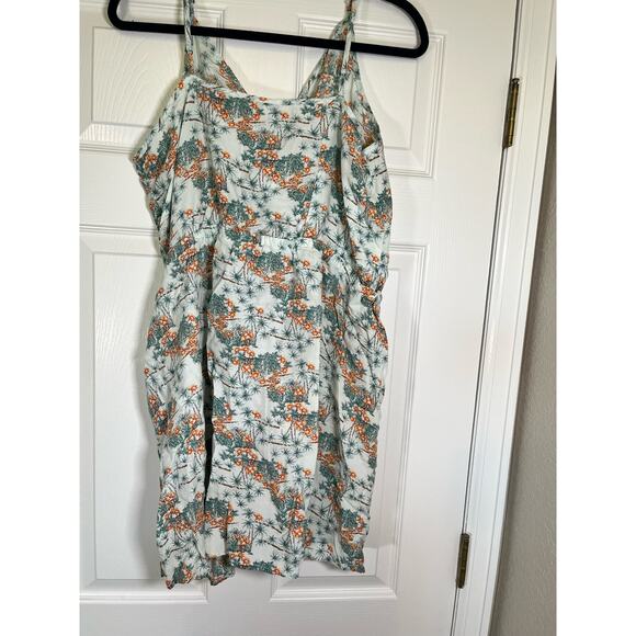 Toad & Co‎ Sundress - Summer Spaghetti Strap Wrap Dress, Floral Organic Sz L - Picture 6 of 8